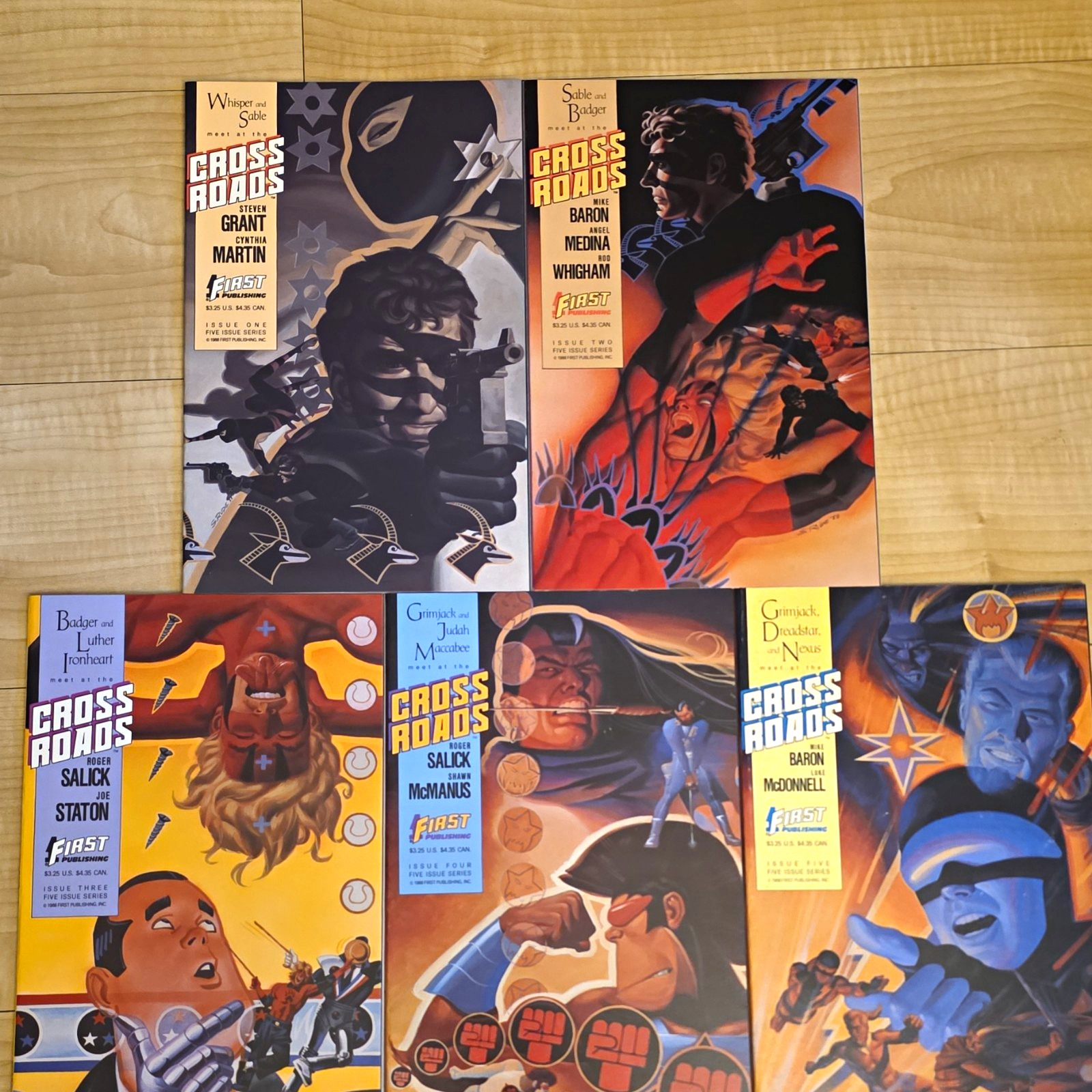 CrossRoads #1-5  Complete Comic Set, Prestige Format, 1988