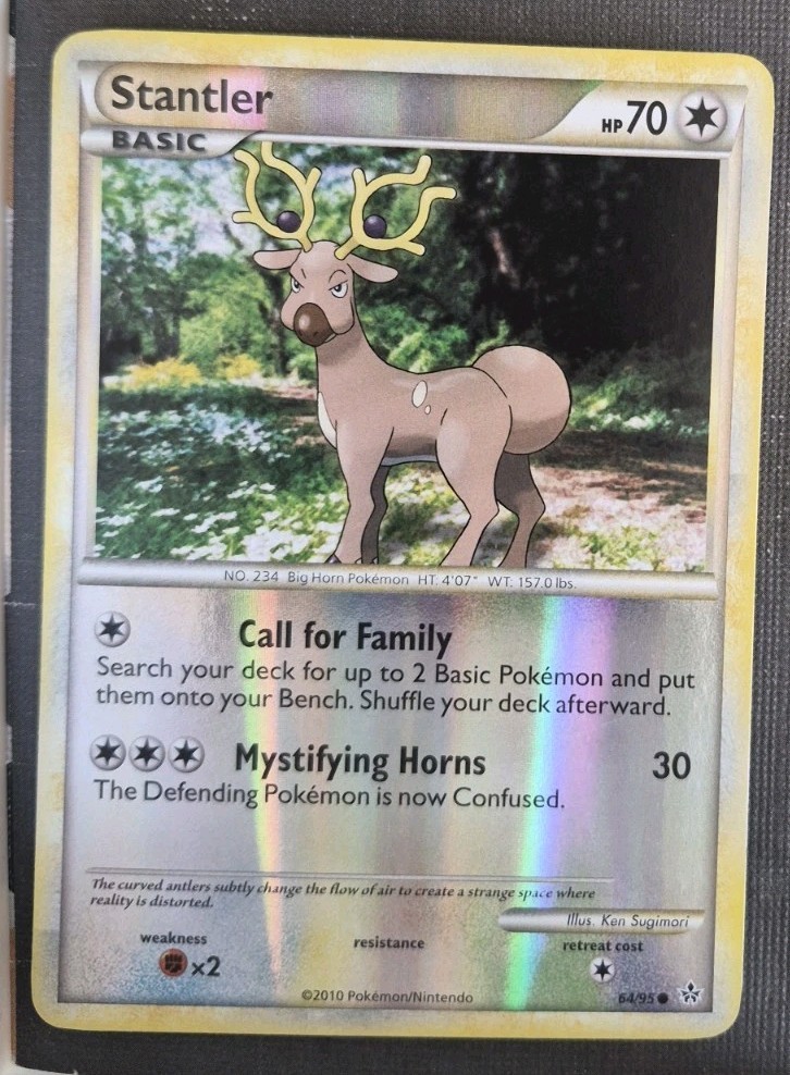 Pokémon TCG Stantler HGSS Scatenato 64/95 Reverse Holo Comune - LP