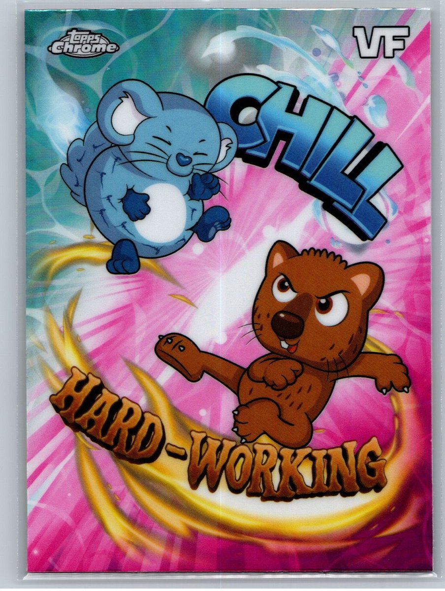 2026 Topps Chrome VeeFriends #BB-2 Chill Cincillà / Wombat resistente