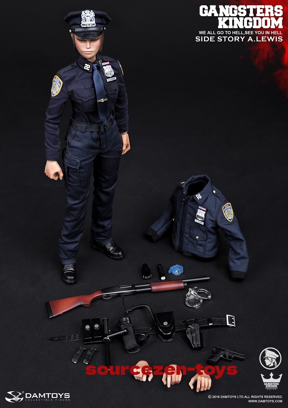 Figurina DAMTOYS GKS003 Gangsters Kingdom Side Story UFFICIALE A.LEWIS 1/6 in magazzino