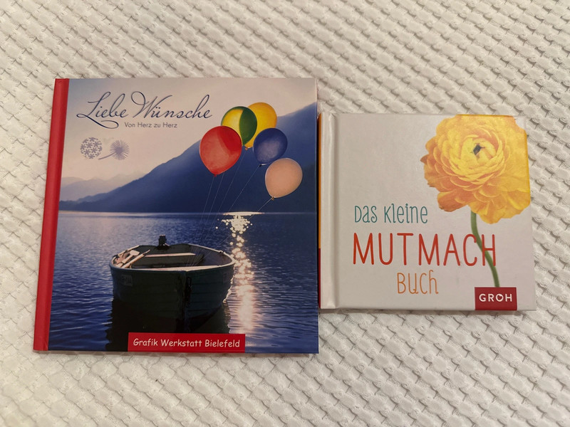 Liebe Wünsche von Herzen zu Herzen und das kleine Mutmach Buch
