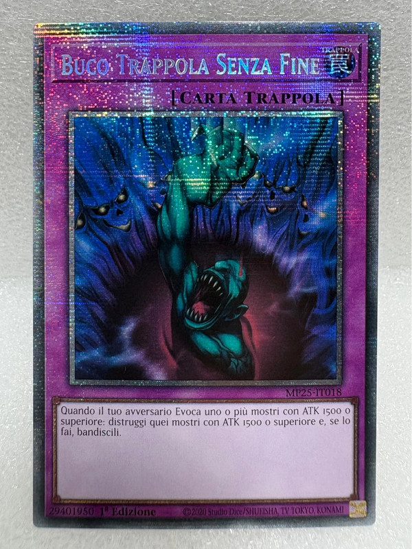 Yu-Gi-Oh Buco Trappola Senza Fine MP25-IT018 ITA Rara Starlight 1ª Edizione