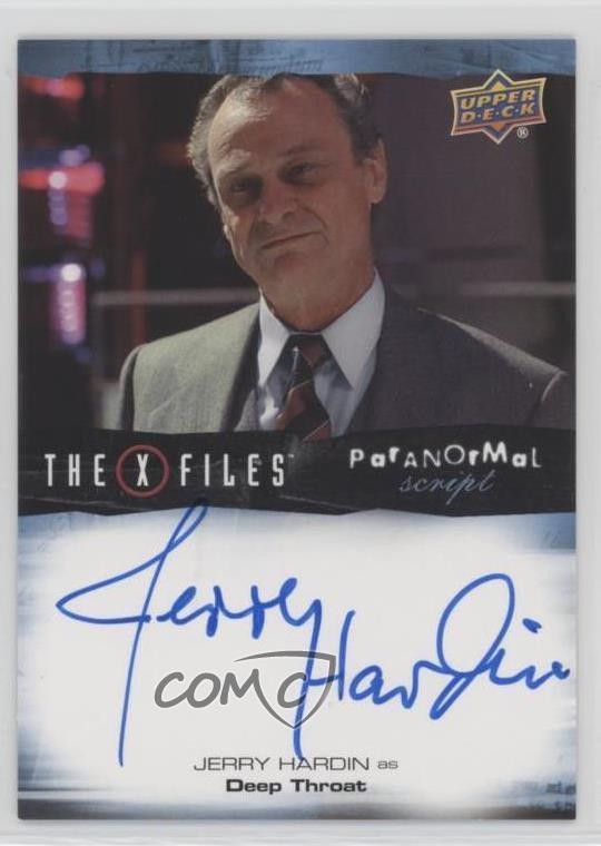2023 The X-Files Monsters of Week Edition Jerry Hardin as Deep Throat Auto 1w9h