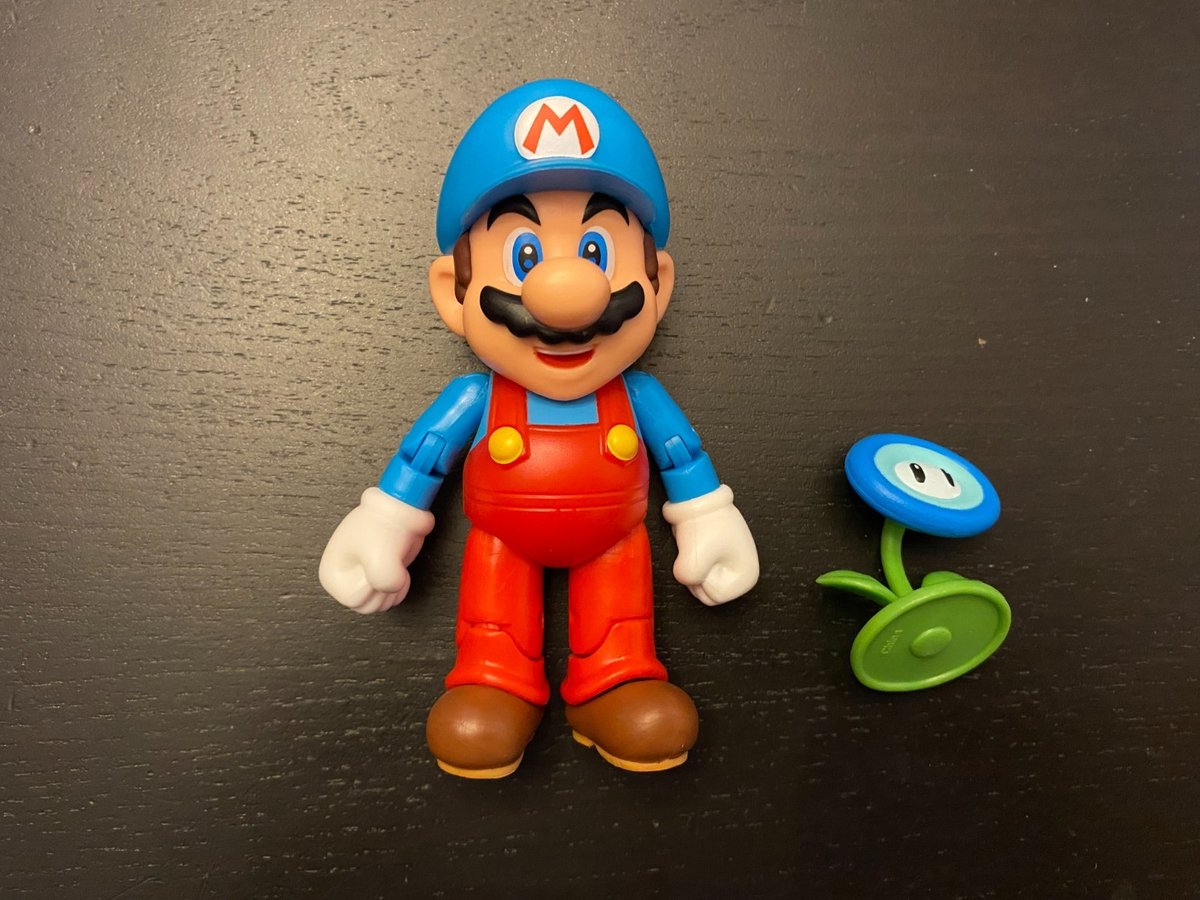 Modellino Ice Mario Super Mario World of Nintendo 4 pollici