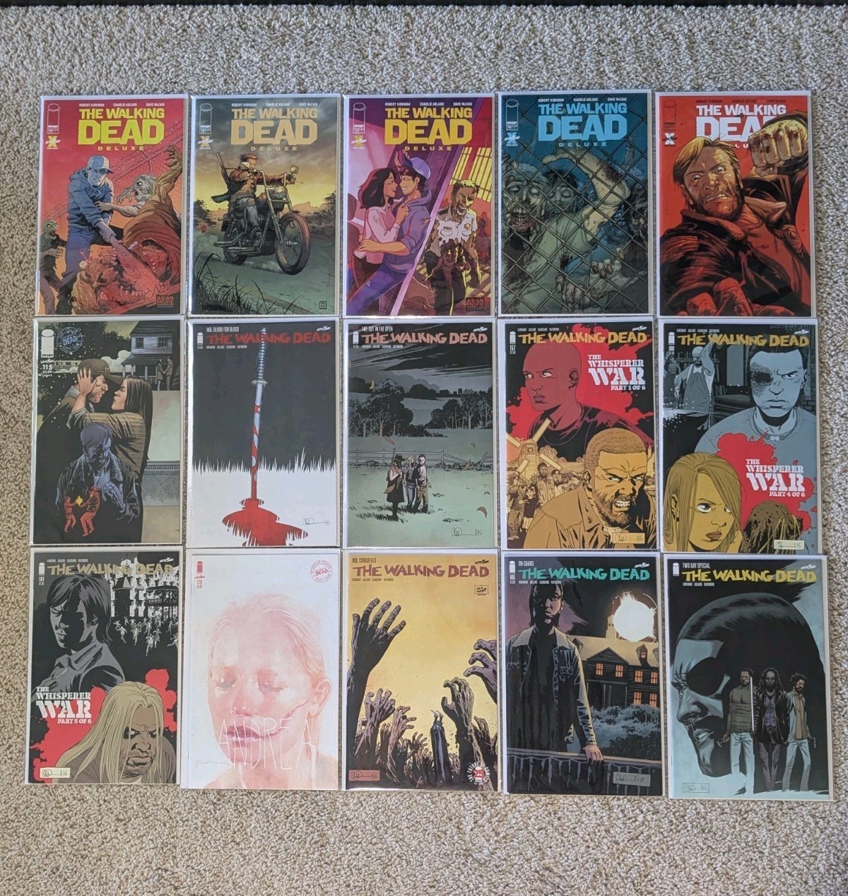 Walking Dead 115 145 147 157 160 161 163 178 185 Deluxe 14 15 16 17 lotto fumetti
