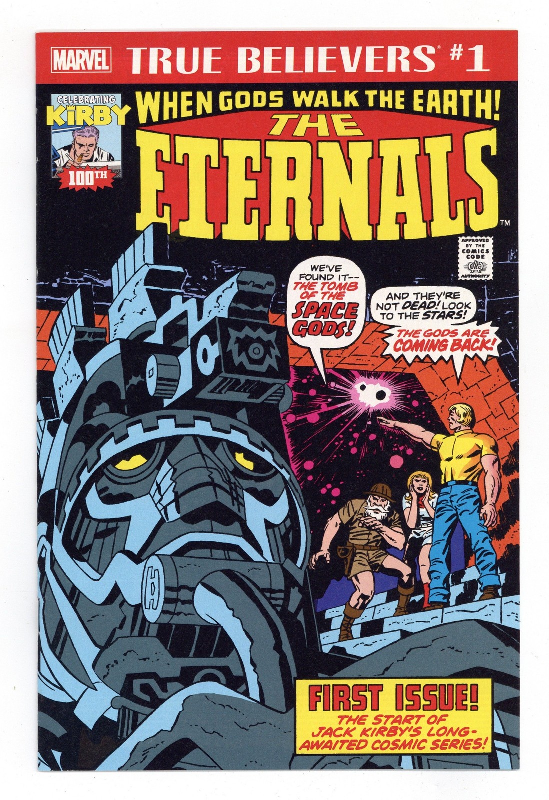 True Believers Kirby 100th Eternals #1 quasi nuovo 9.4 2017