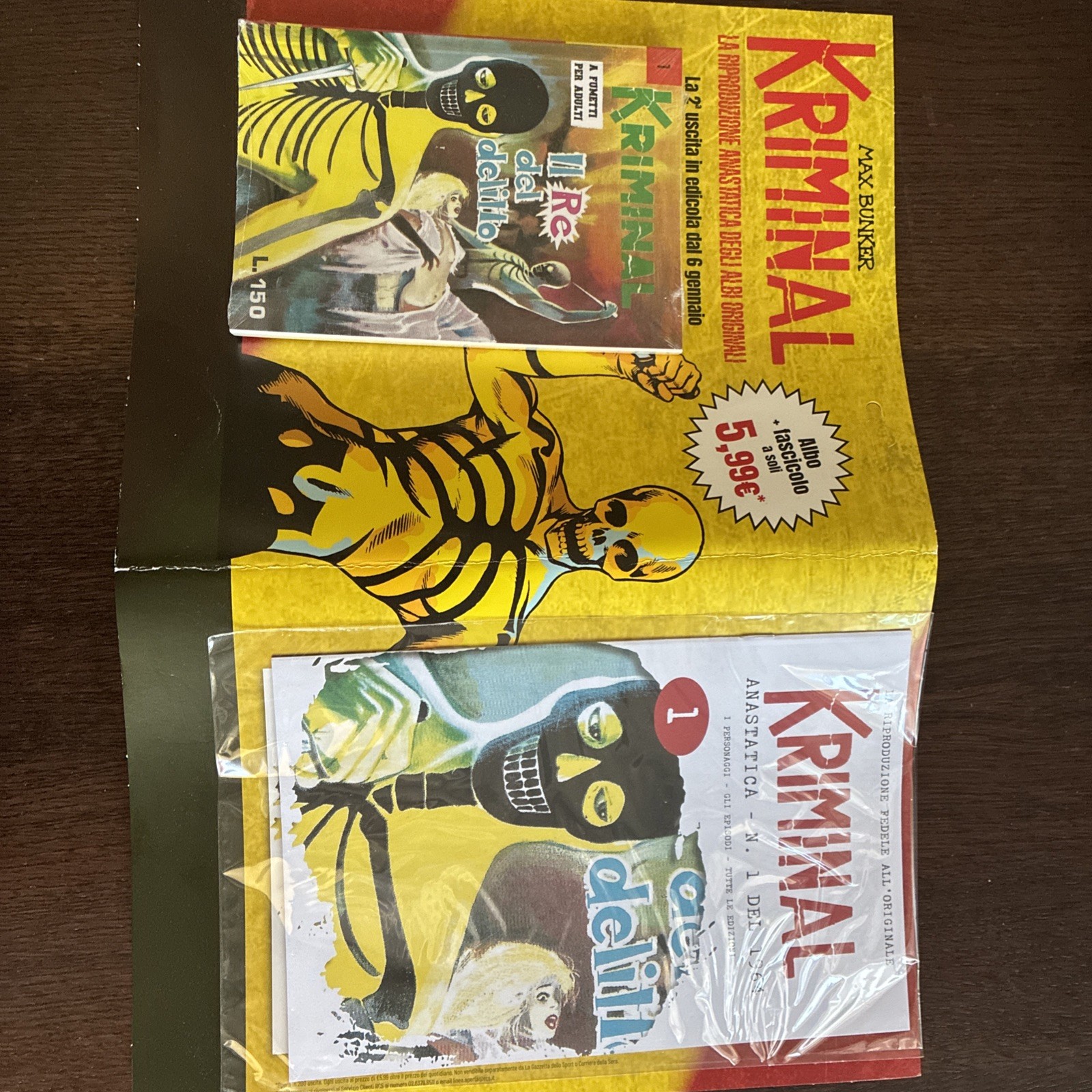 KRIMINAL ANASTATICA N. 1 PRIMA USCITA, BLISTERATO