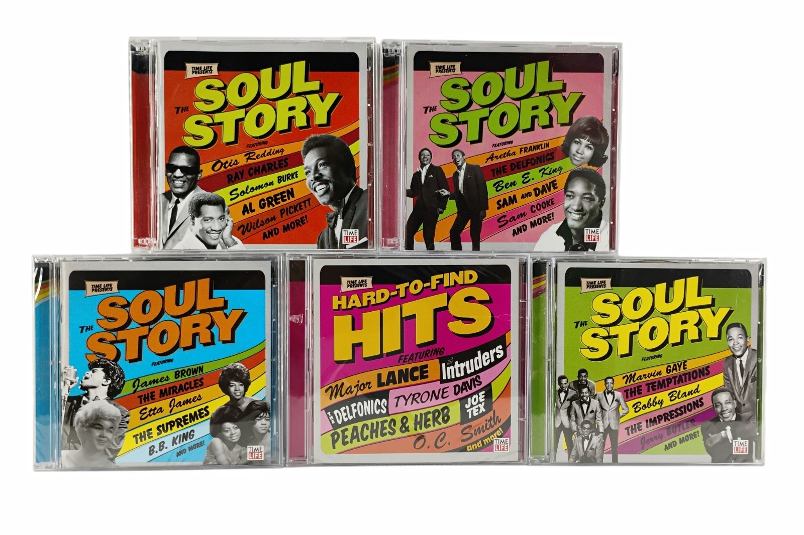Time Life THE SOUL STORY VOL: 1 (used) , 2, 3, 4 + HTF Hits (10 discs Total)