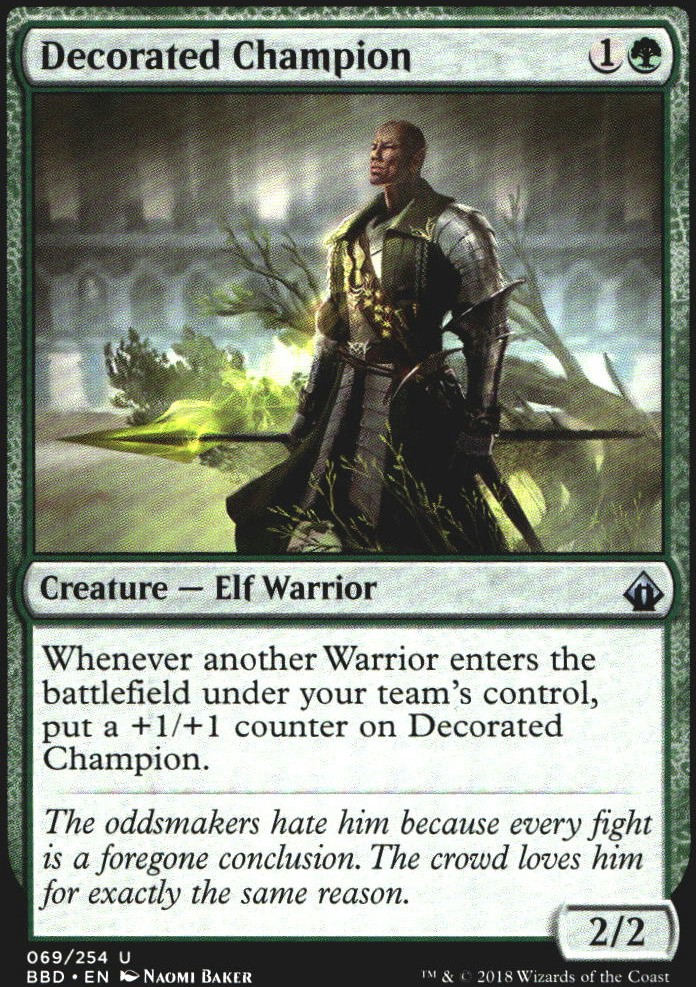 Decorated Champion 69 Battlebond U quasi nuovo Magic: The Gathering