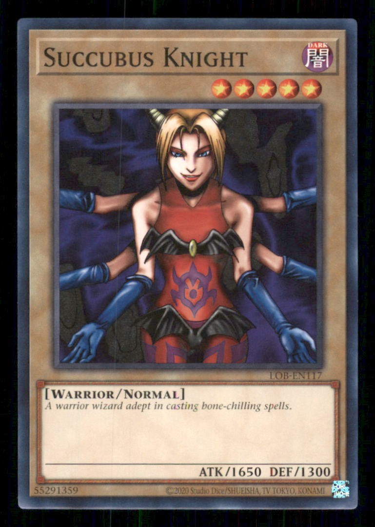 Succubus Knight LOB-EN117 (Edizione 25° Anniversario) Yu-Gi-Oh Unlimited NM