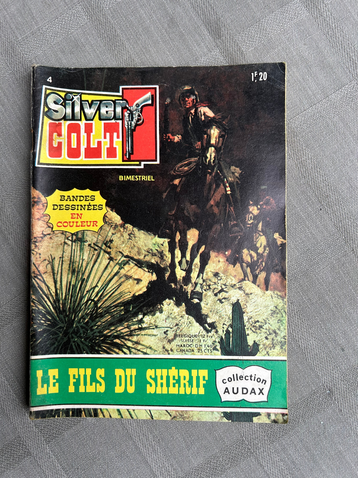 Argento COLT 2e Serie N° 4 Aredit Il Fili Sceriffo 1971 IN Condizioni