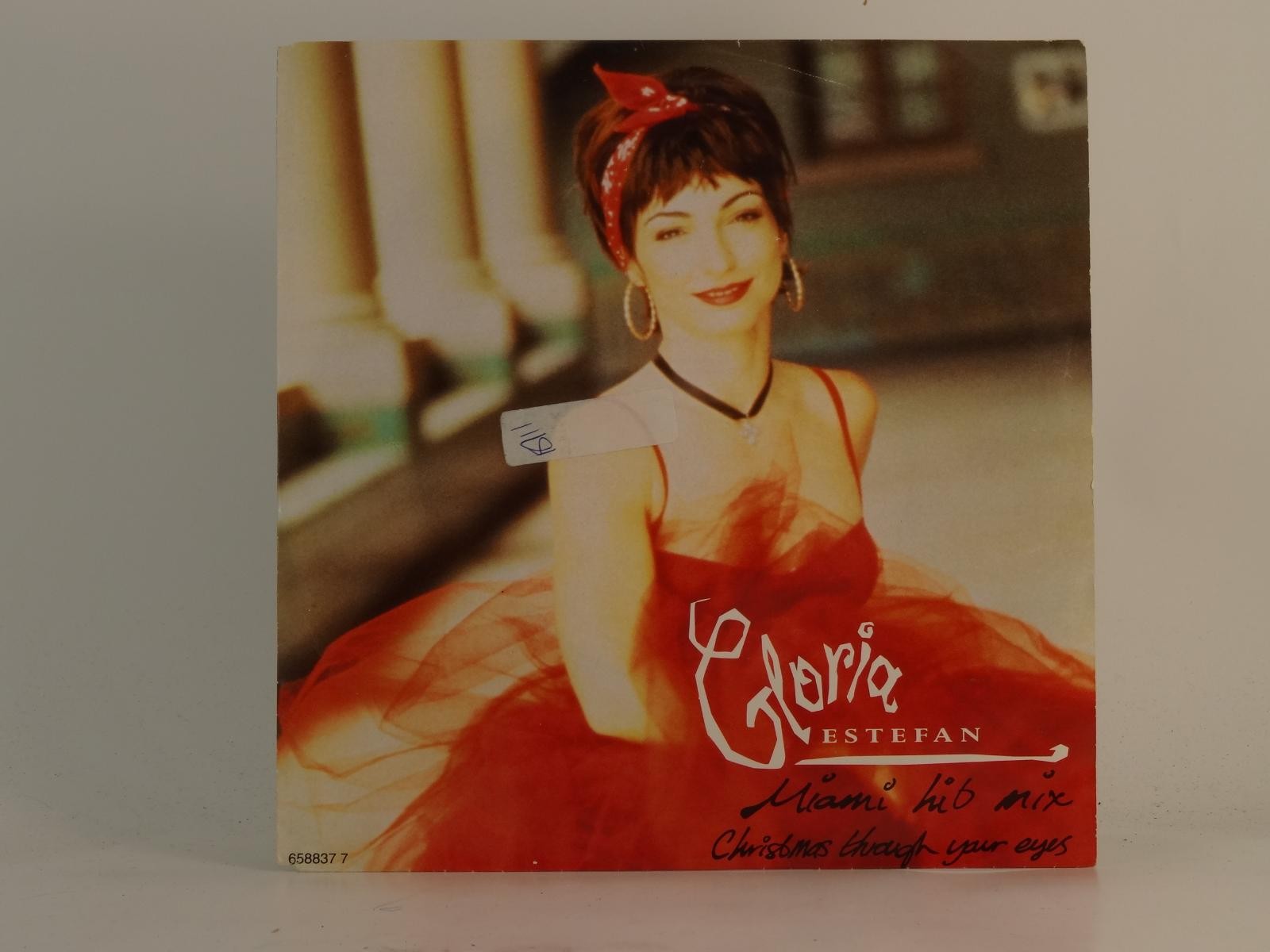 GLORIA ESTEFAN MIAMI HIT MIX (78) 2 Track 7" Single plus Picture Sleeve EPIC