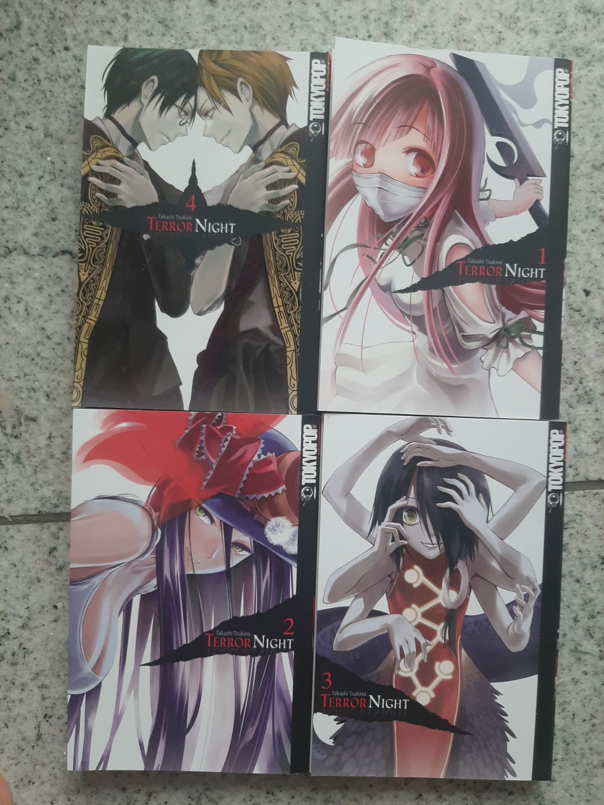 Tokyopop Terror Night Band 1-4 manga