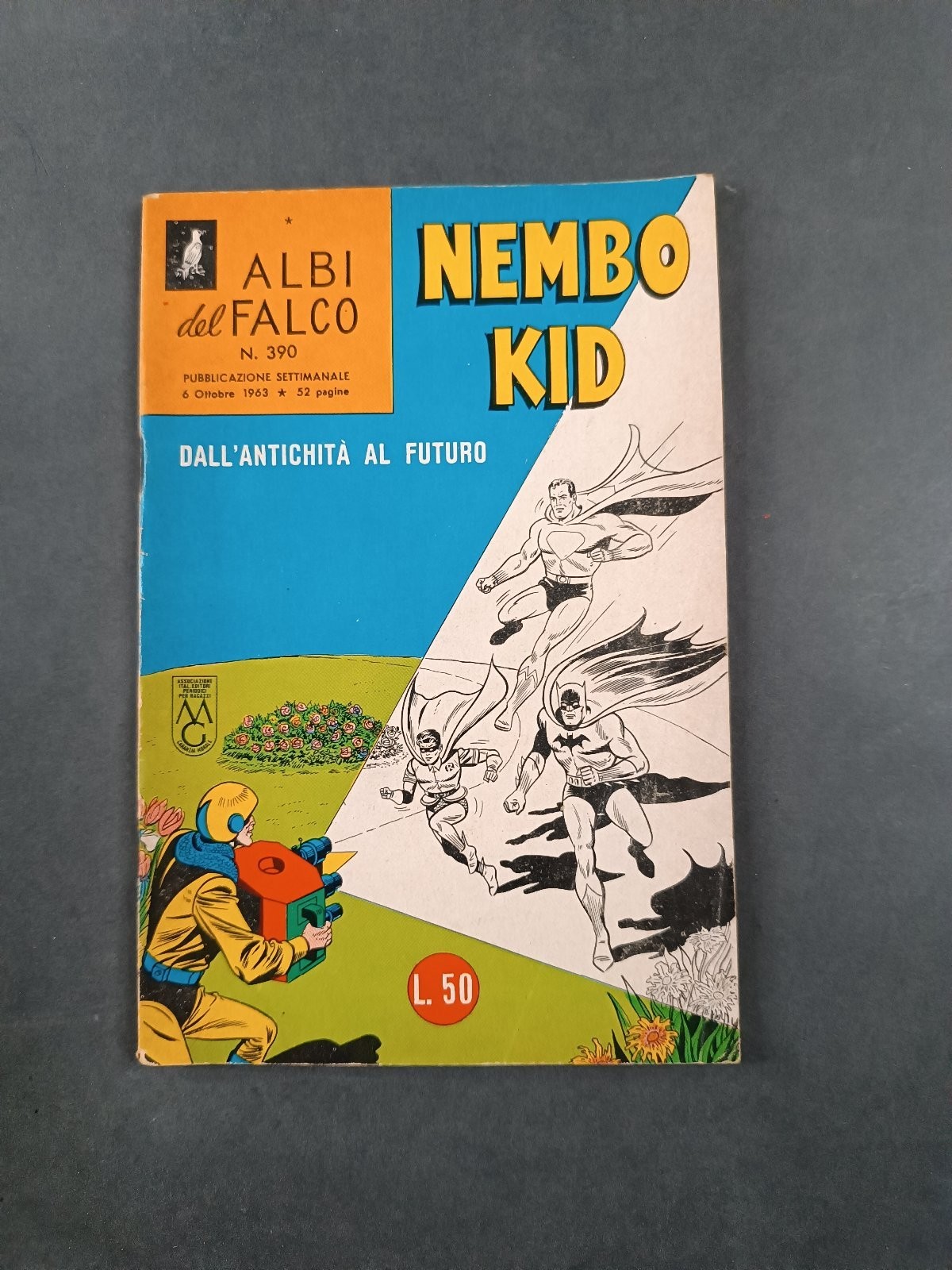 Albi del Falco Nembo Kid n.390 Dall'Antichit� al Futuro Mondadori 1963