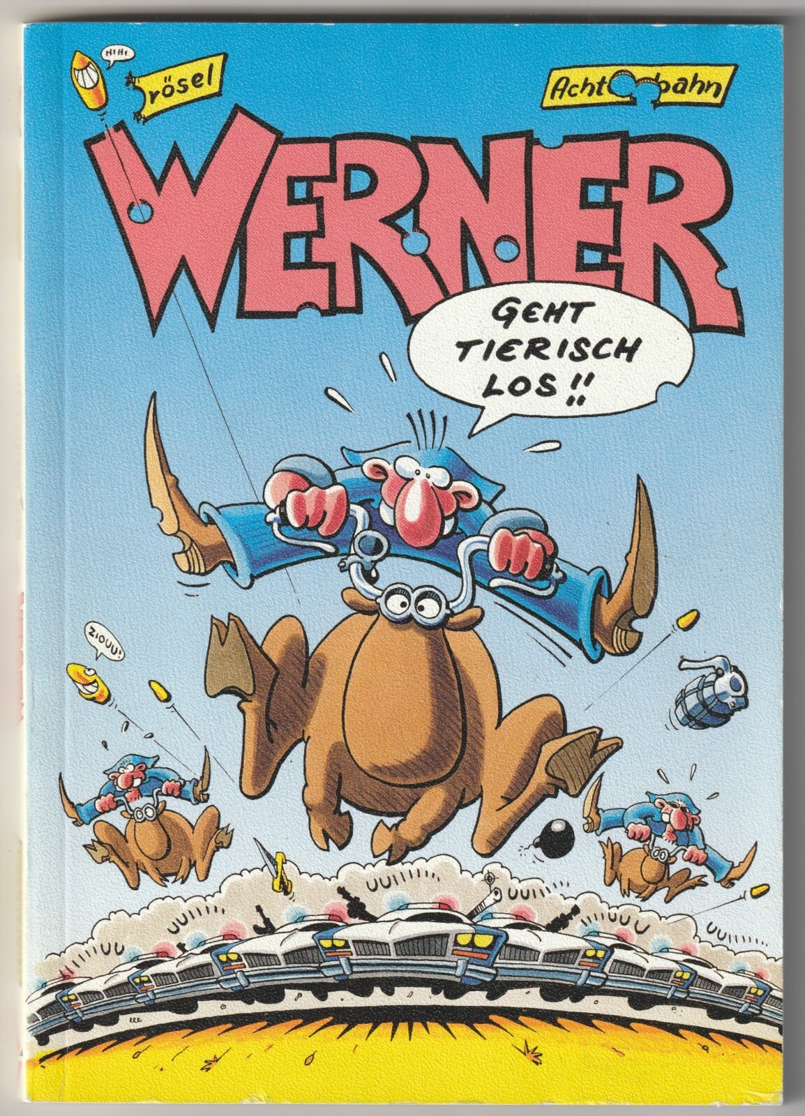 ✪ WERNER - Parti dagli animali!!, Montagne russe 1995 FUMETTO TASCABILE TOP Z1