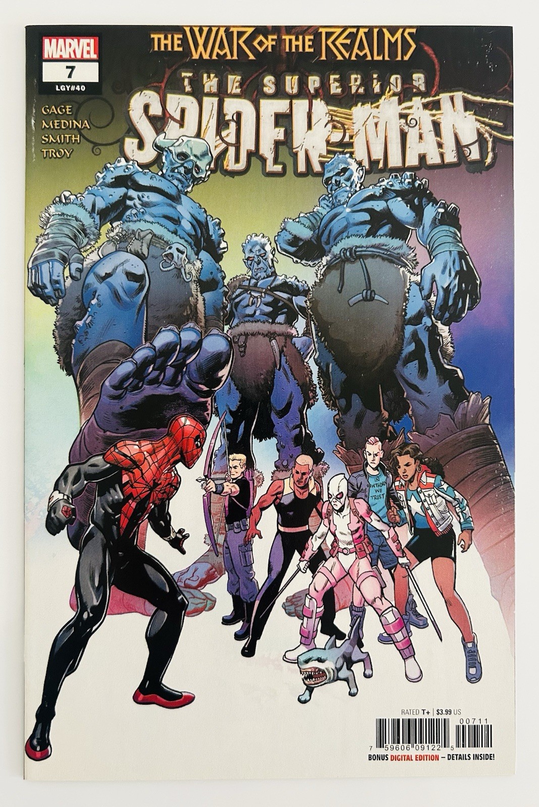 Superior Spider-Man #7 (Jeff the Land Shark 1a copertina) 2019 1a stampa ~ VF+