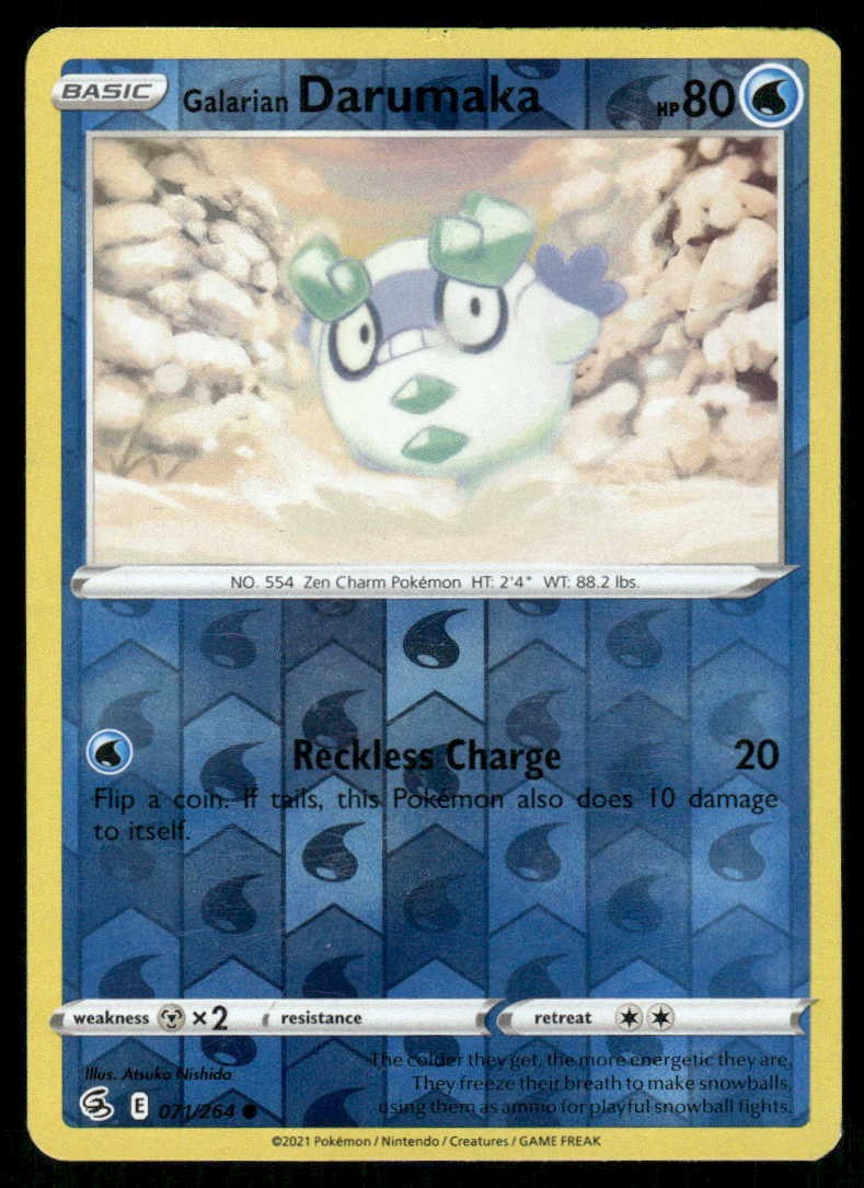 POKEMON GALARIAN UMAKA FUSION STRIKE 071/264 REVERSE HOLO C LP