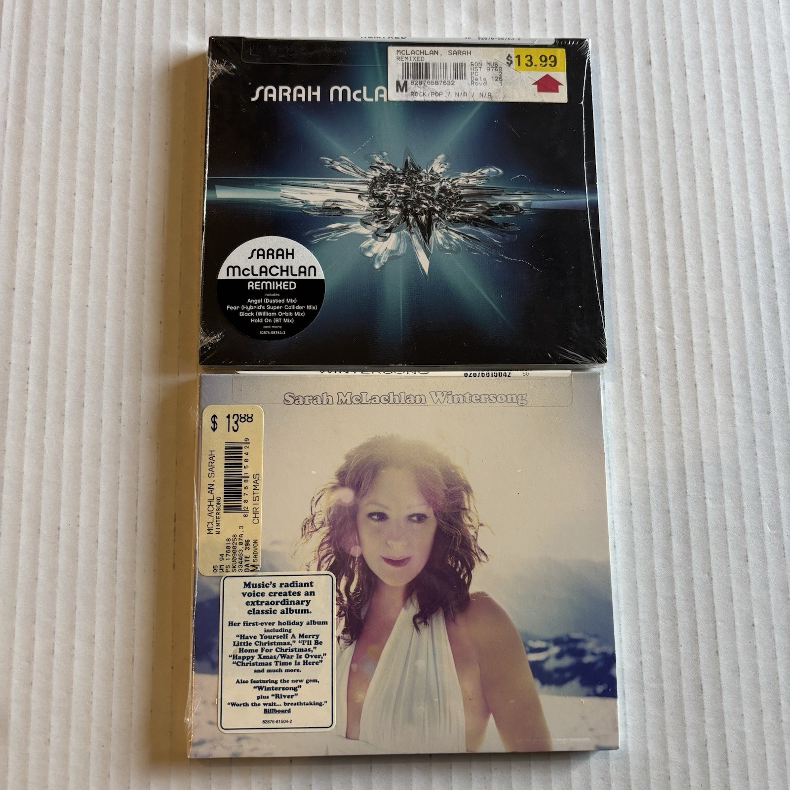 Sarah McLachlan Remixed & Wintersong CDs NEW & FACTORY SEALED Christmas Digipaks