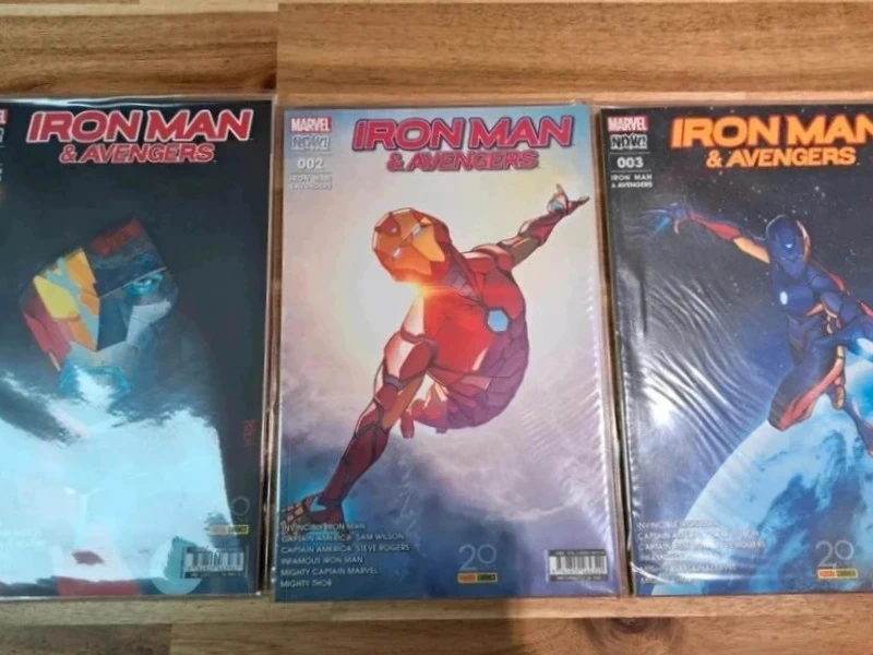 Lot de 3 kiosque Iron man & avengers - Marvel - Panini comics FR