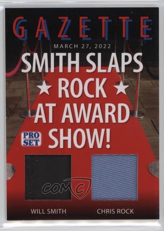 2022 Leaf Pro Set Gazette Will Smith Chris Rock #PSG-SR1 kn8