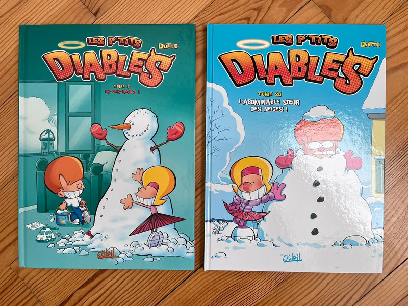 Lot de 2 BD les p'tits diables.