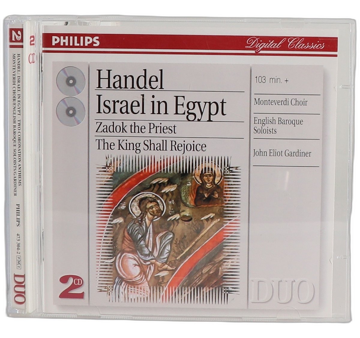 Handel Israel In Egypt Zadok the Priest Gardiner Philips Classics 2 CD Box Set
