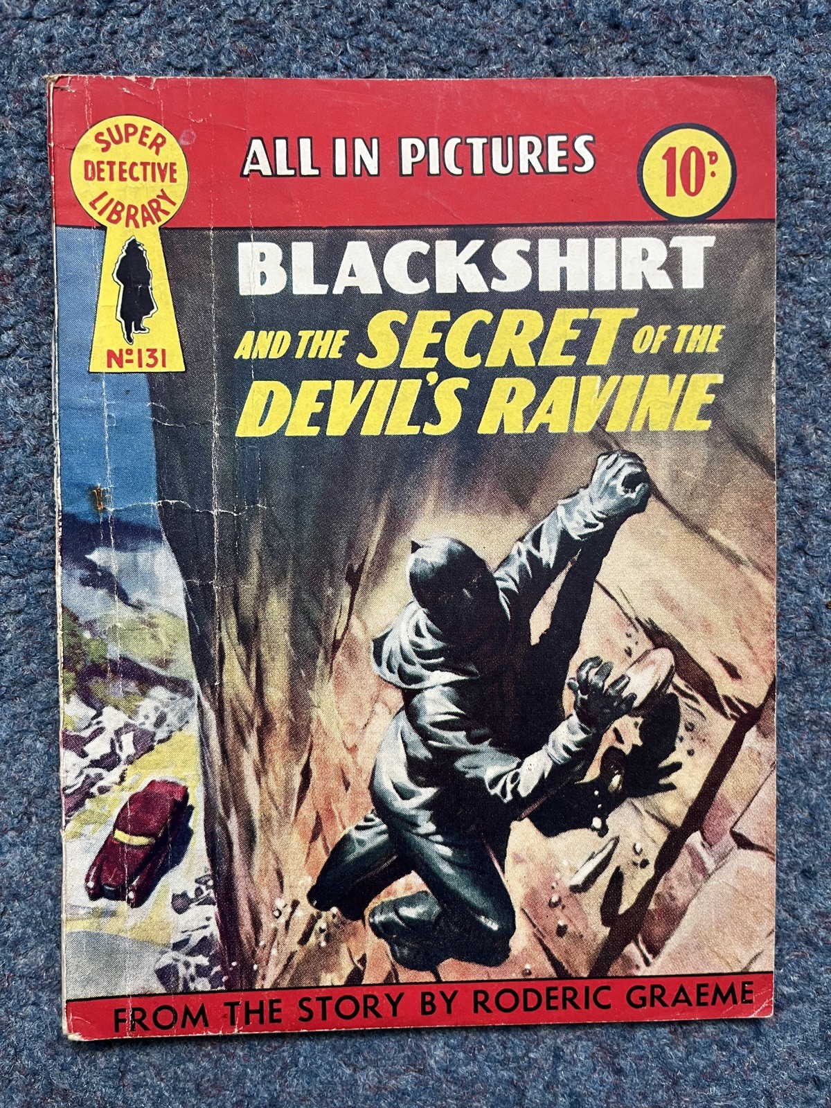 Super Detective Picture Library Comic No. 131 Blackshirt & Secret Devil's Ravine