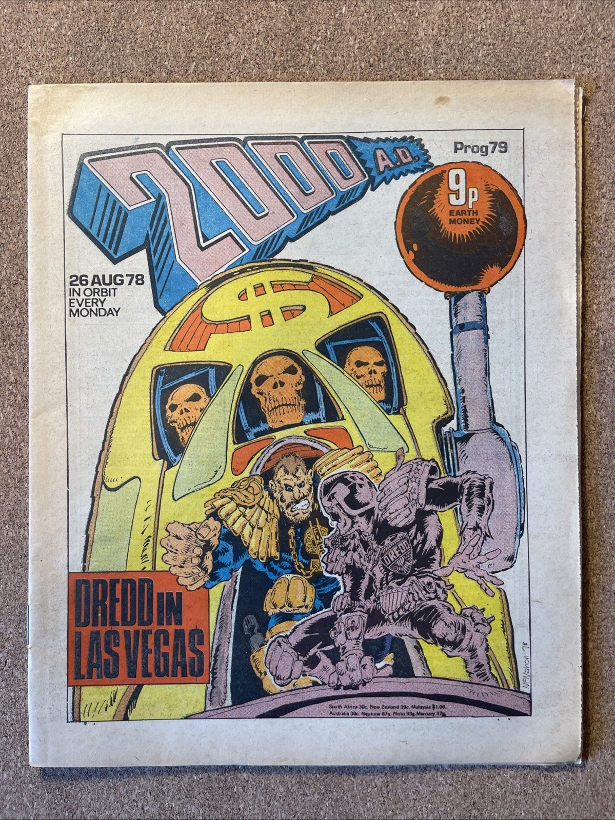 2000AD #79 VGC 1978 Judge Dredd, Dan Dare, Robo-Hunter, Ant Wars