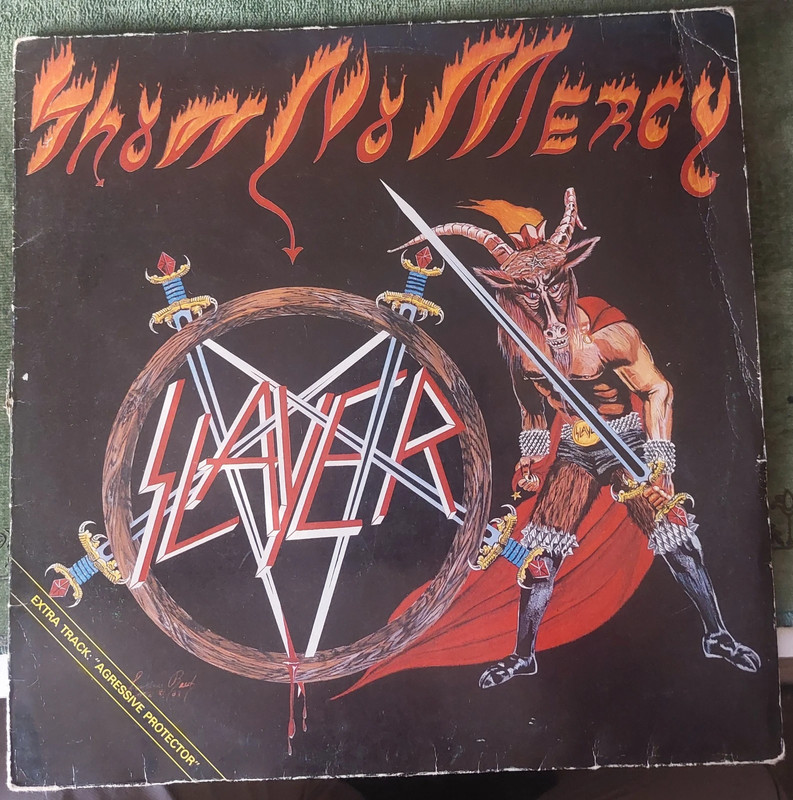 Lp 33t  Slayer " Show no mercy " Rock Trash Speed métal