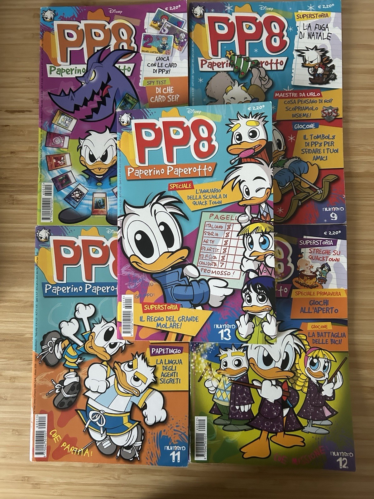 Disney PP8 Paperino Paperotto lotto fumetti n. 1-13 ITA