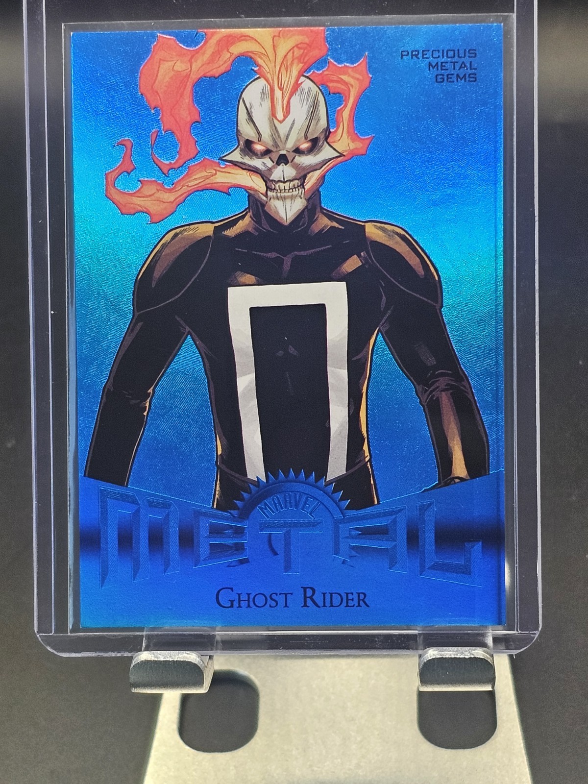 2024 Skybox Marvel Metal Universe Avengers Retro PMG Blu ##d/50 Ghost Rider SP