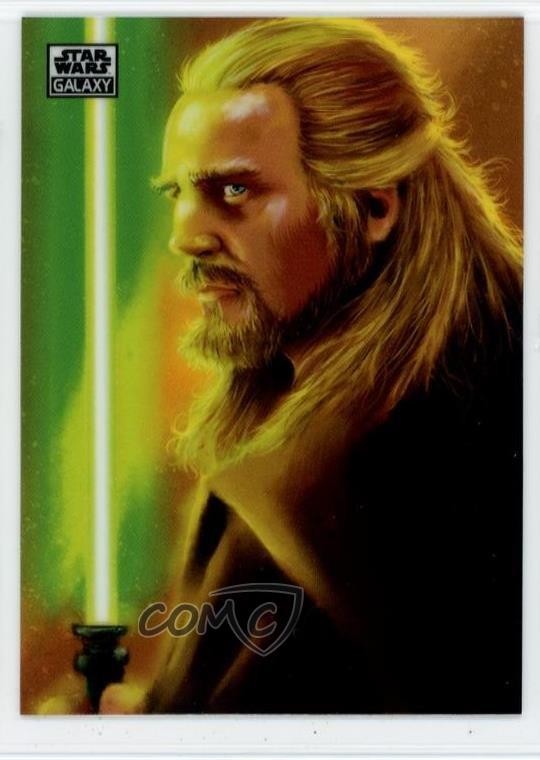 2026 Topps Chrome Star Wars Galaxy Qui-Gon Jinn di Robert Jimenez #30 1wg5