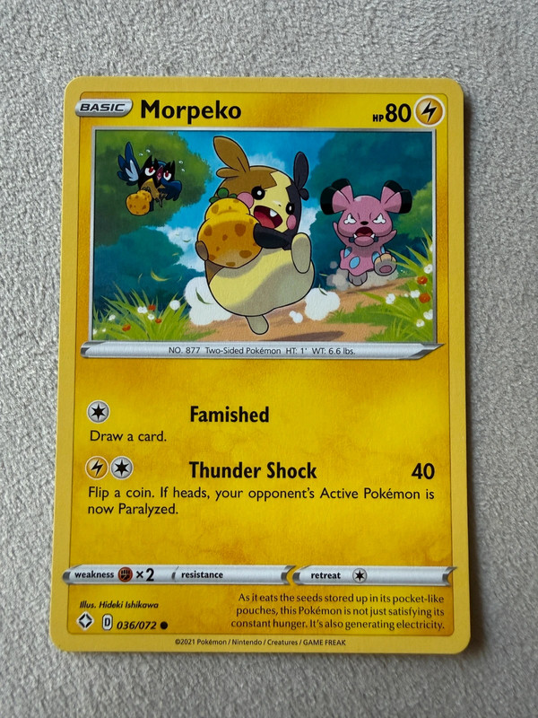 Shining Fates pokemonkaart morpeko 036/072