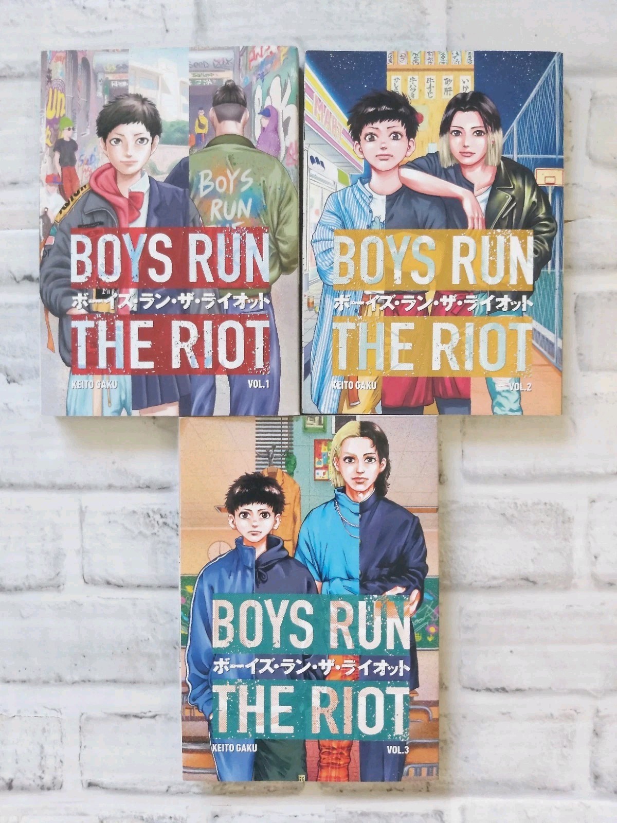 Boys Run the Riot Manga Vol. Lotto 1-3 fumetti Keito Gaku Kodansha