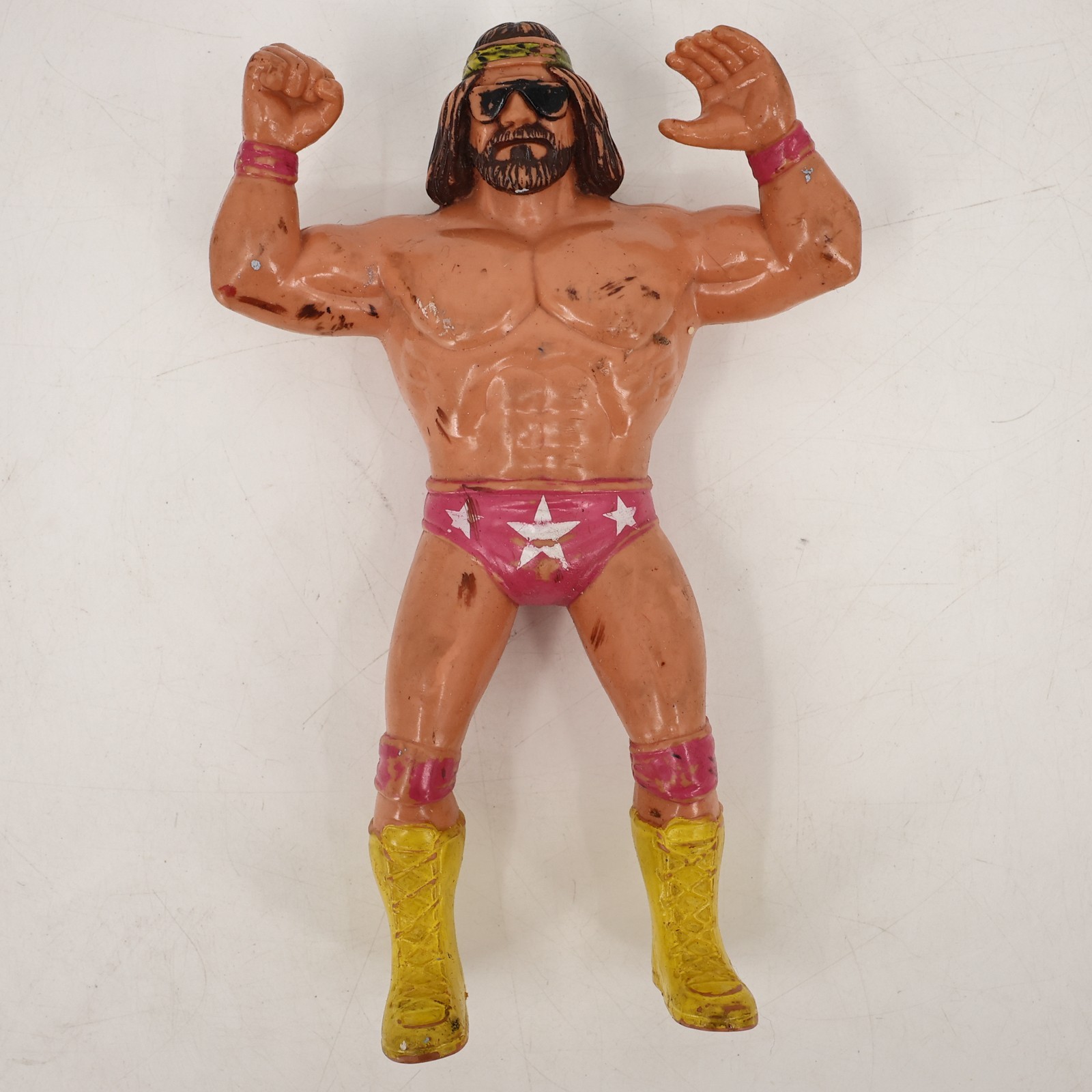 Modellino Vintage 1984 WWF LJN Macho Man Randy Savage Pink Gear Wrestling