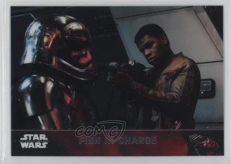 2016 Topps Star Wars: The Force Awakens Chrome Finn Captain Phasma in Charge 0c3