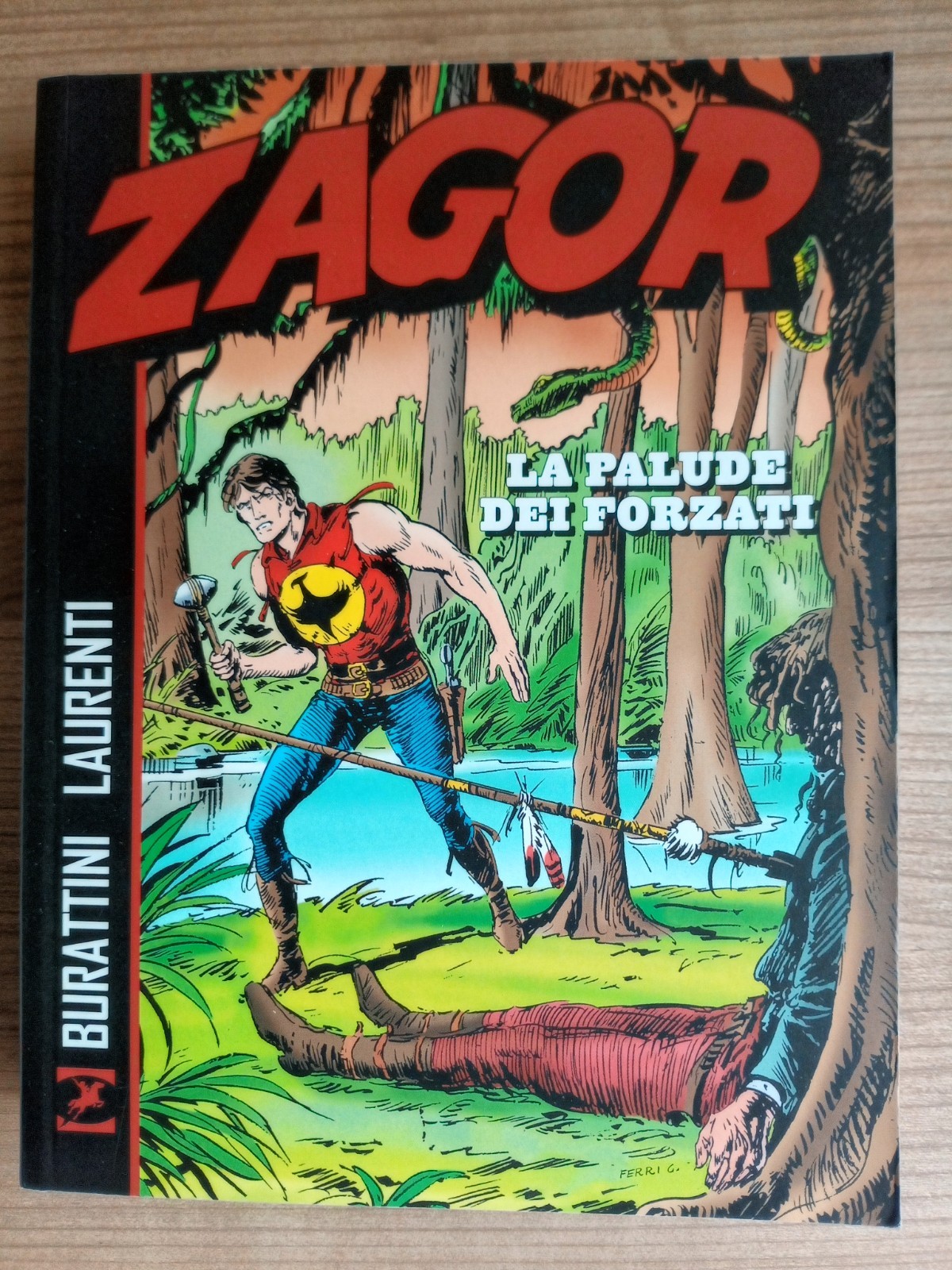 Zagor "La palude dei forzati" Burattini Laurenti 398 pagine libro brossurato B/N