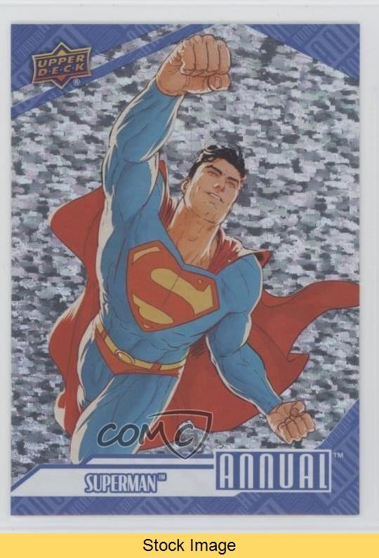 2024-25 Upper Deck DC Annual Silver Sparkle Superman #1 LEGGI jg2