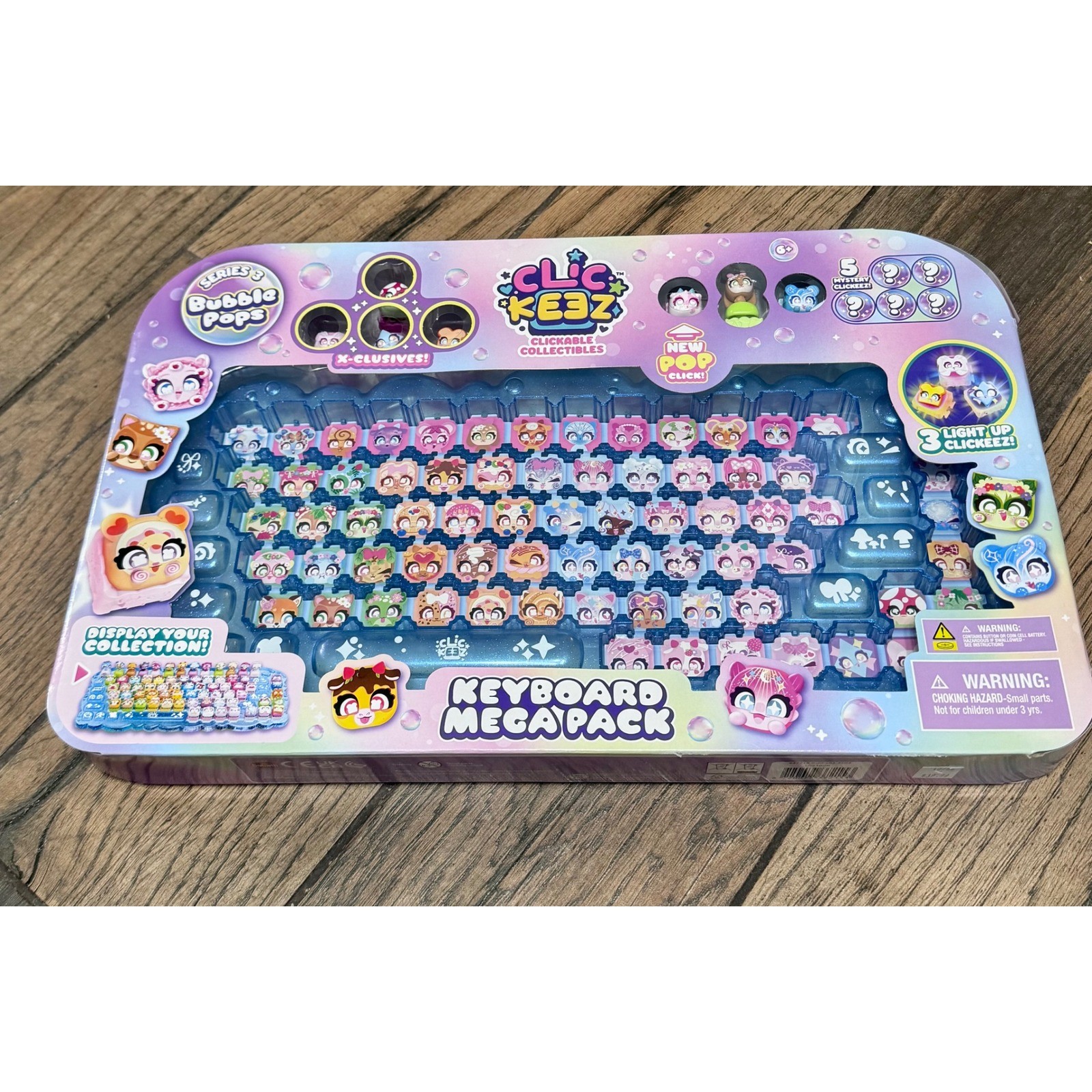 Clic Ke3z Serie 3 Bubble Pops Tastiera Mega Pack 12 Clickeez Collezionismo