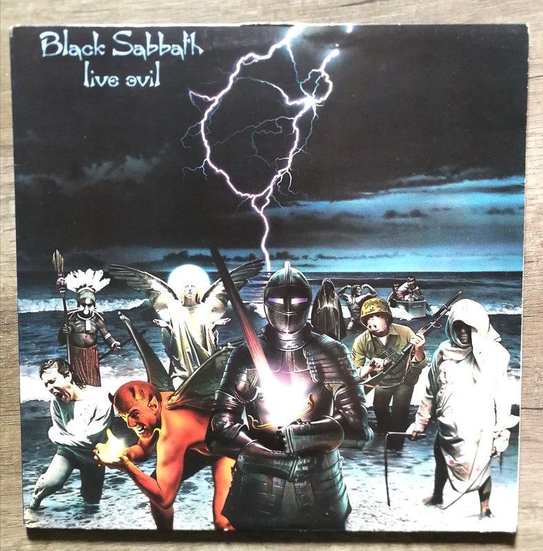 Black Sabbath Live Evil Doppel Live LP 1982 Vinyl