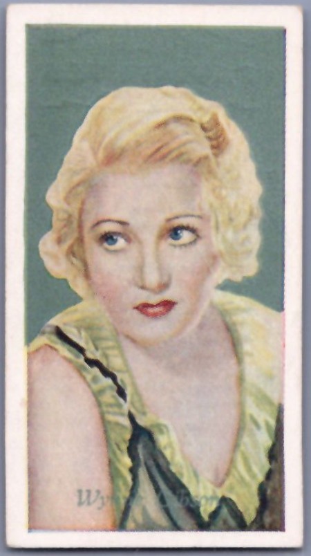 1934 Godfrey Phillips Film Favourites - Wynne Gibson #6 - *EX*