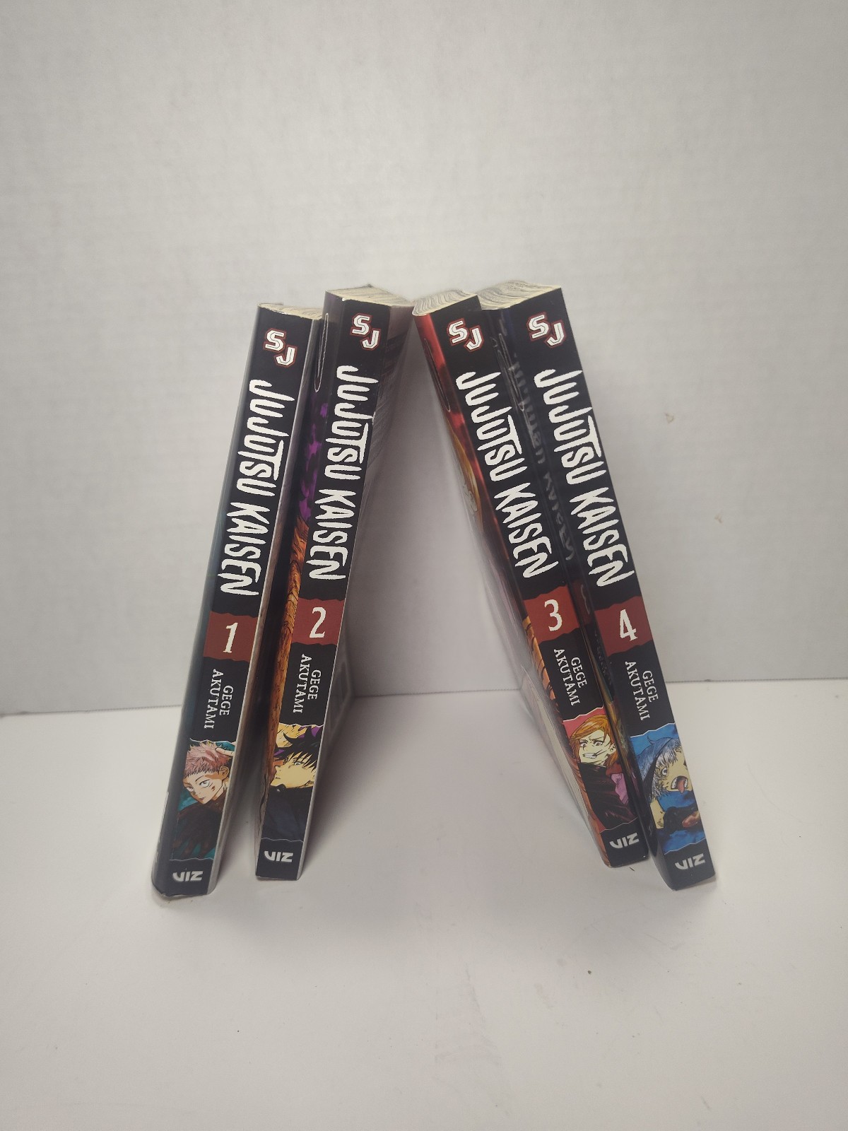 Jujutsu Kaisen Manga Vol 1-4 Inglese VIZ Gege Akutami Set Completo
