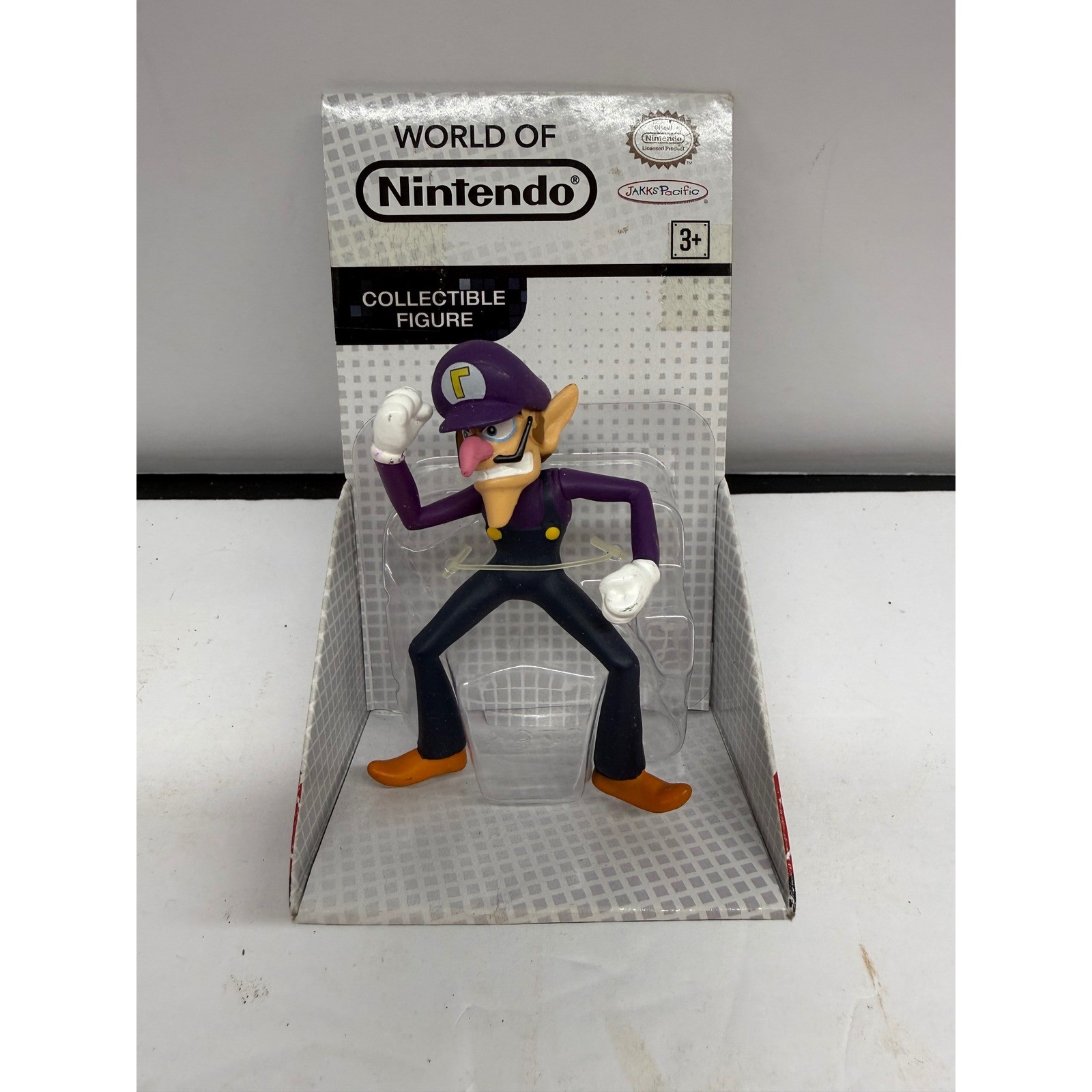World of Nintendo Waluigi Figurina da Collezione Jakks Pacific 2015 Super Mario 2,5"