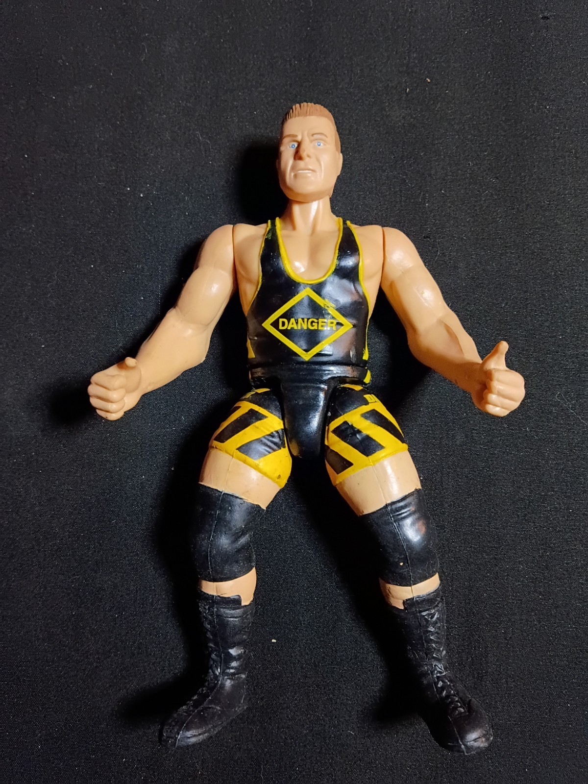 WWE WWF Owen Hart Danger Wrestling Action Jakks Pacific 1998 Modellino Vintage Giocattolo
