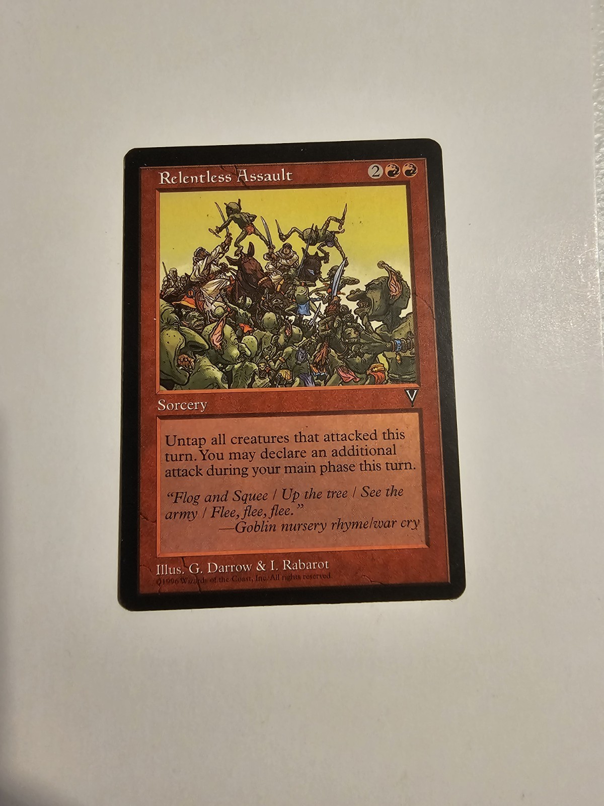 Relentless Assault Visions MTG Magic The Gathering MP