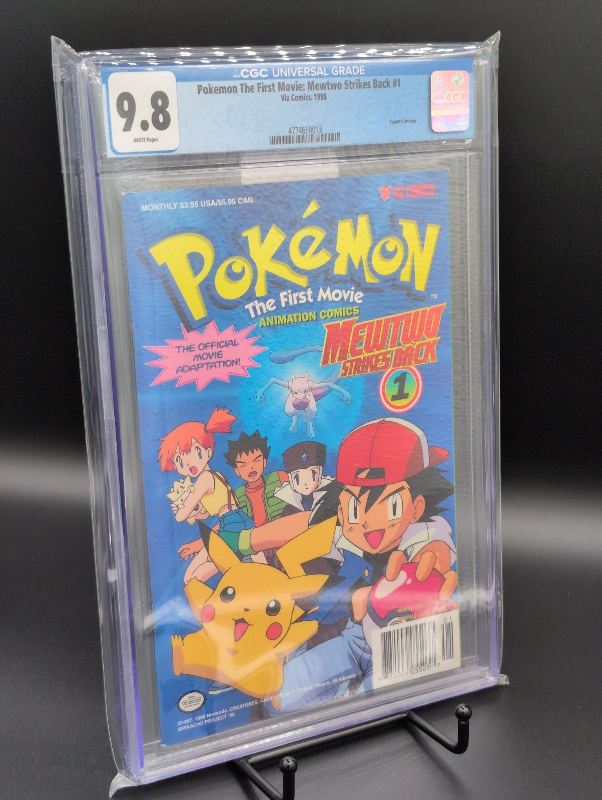 Pokemon Il Primo Film Mewtwo Colpisce Ancora #1 CGC 9.8 1998 Viz Comics 🔥