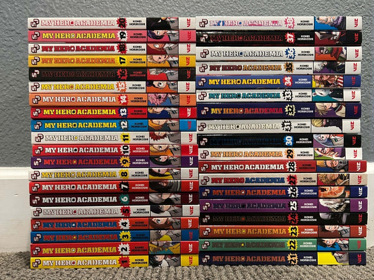Lotto manga inglesi My Hero Academia (volumi 1-38)