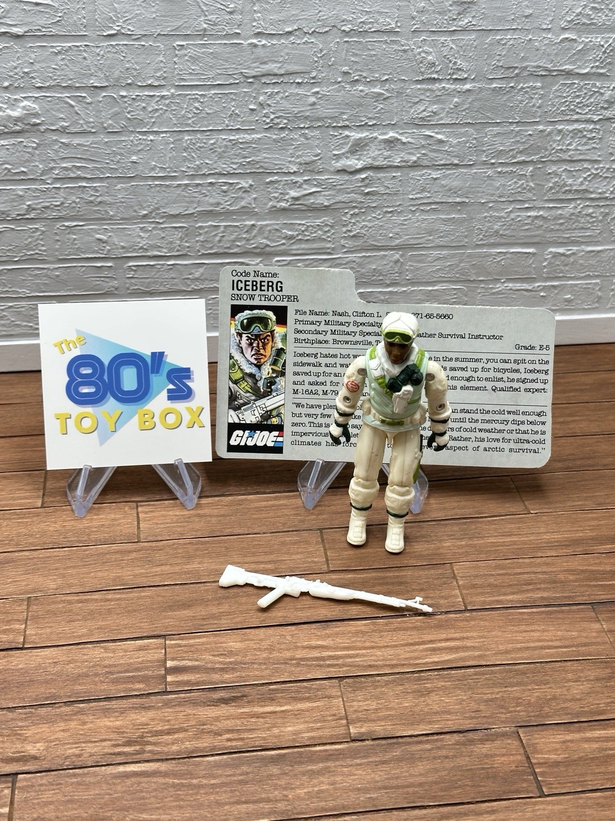 Iceberg V1 100% Complete G.I. Joe 1986 Hasbro Vintage Action Figure