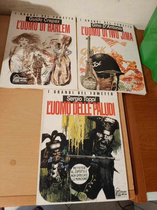 Lotto 3 Fumetti I Grandi Del Fumetto Hobby & Work - Toppi Crepax D'Antonio