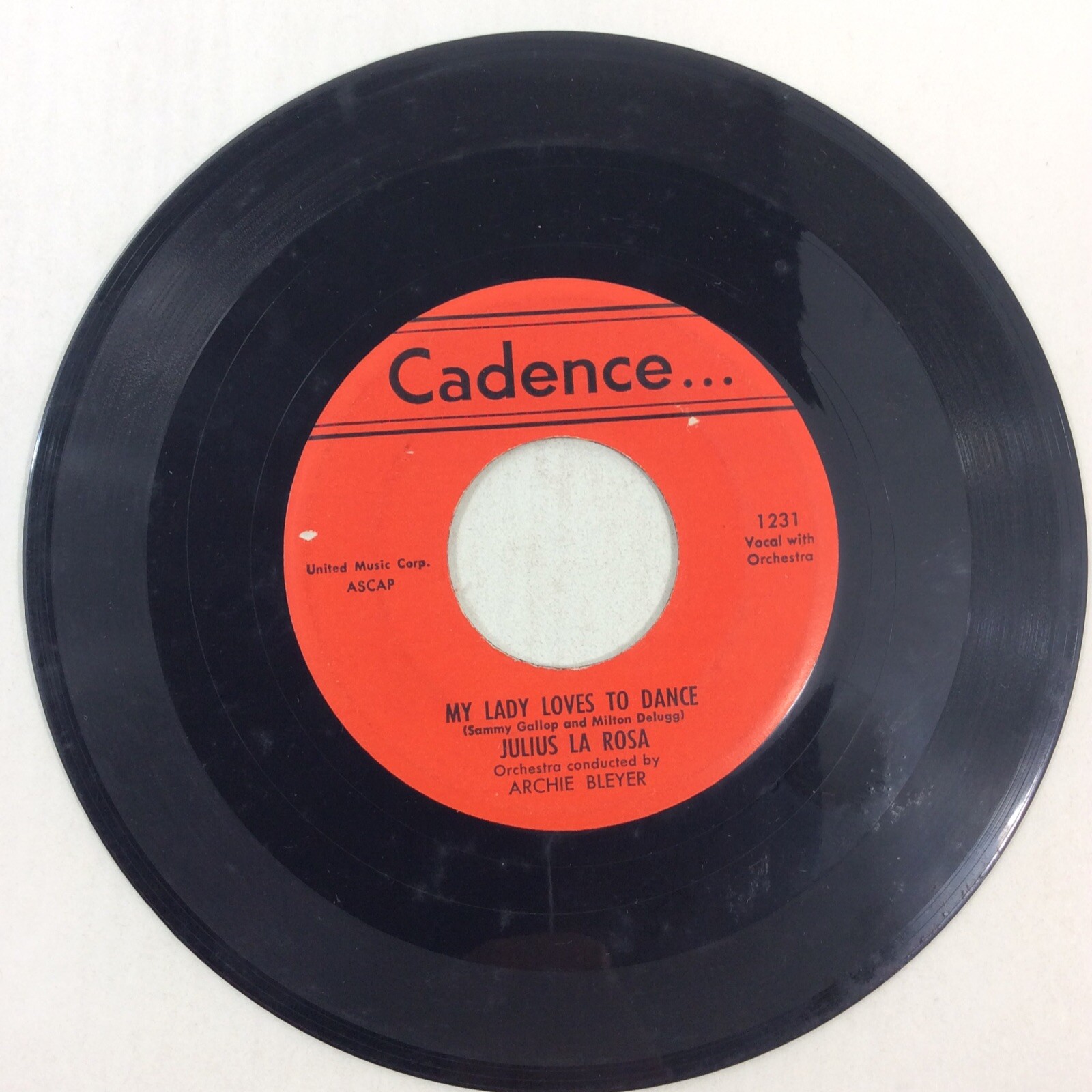 Julius La Rosa Lets Make Up Before We Say Good Night 45 rpm Vinyl Record G G